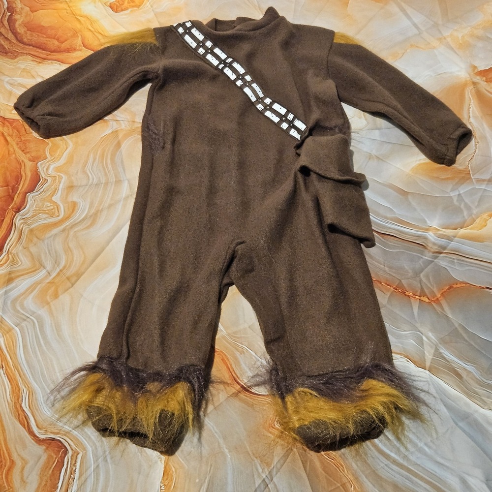 Star Wars Chewbacca Wookiee Toddler Costume Rubie's Jumpsuit Hood Halloween